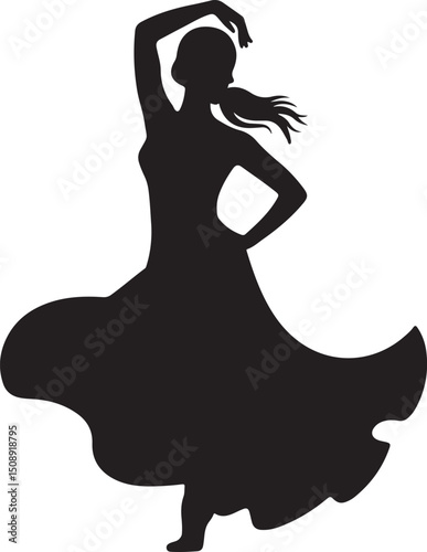 Expressive Dancer in Mid-Spin Silhouette

Powerful Dance Leap Vector Illustration

Contemporary Dancer in Motion Silhouette Art

Hip-Hop Dancer in Action Pose Vector

Ballet Dancer Striking a Bold Pos