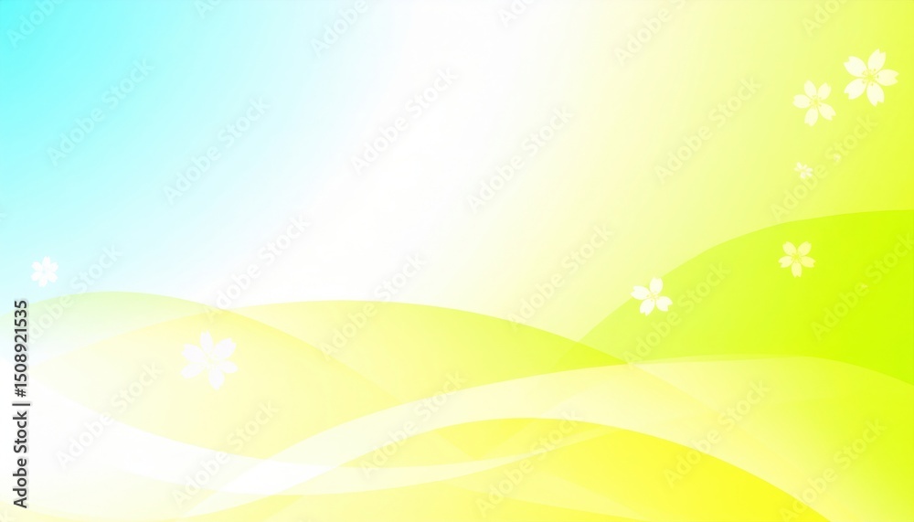 Obraz premium Vibrant abstract landscape with soft colors digital art serenity bright environment aesthetic viewpoint