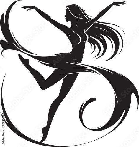 Expressive Dancer in Mid-Spin Silhouette

Powerful Dance Leap Vector Illustration

Contemporary Dancer in Motion Silhouette Art

Hip-Hop Dancer in Action Pose Vector

Ballet Dancer Striking a Bold Pos