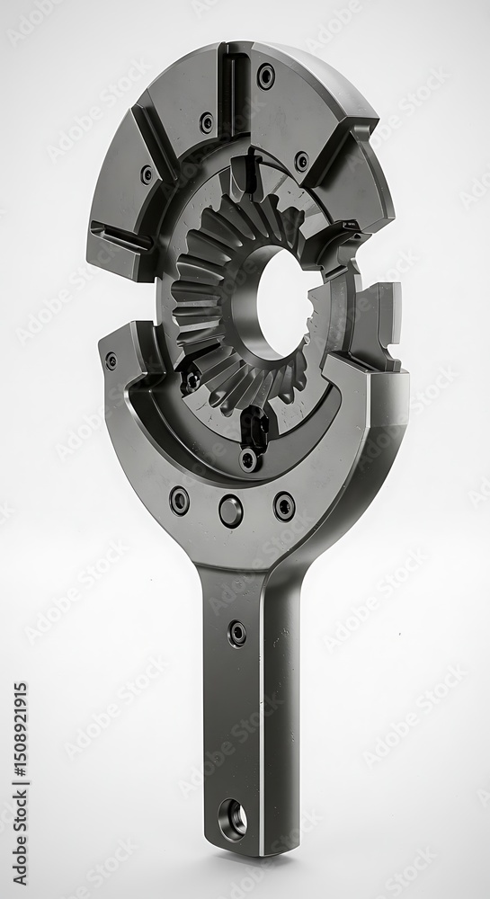 Obraz premium Industrial tool with complex gear assembly