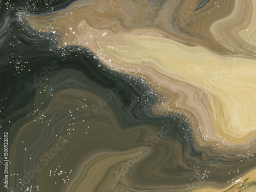 Liquid marble canvas abstract painting background, luxury wallpaper. Marble and gold abstract background texture. Marbling with natural luxury style swirls of marble