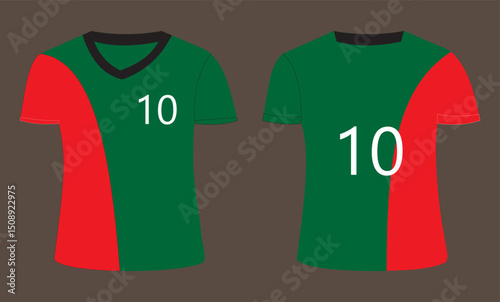 Elite Performance: Soccer/Football Jersey Template Design for Sportswear Football T-Shirt
