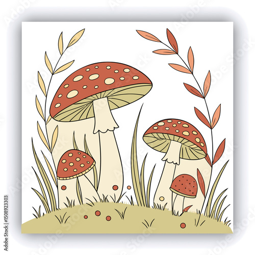 Mushrooms False honey fungus on a stump in a beautiful autumn forest.group fungus in autumn forest with leaves.Wild mushroom on the spruce stump. Autumn time in the forest.HEADPONE (1)