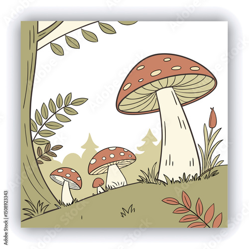 Mushrooms False honey fungus on a stump in a beautiful autumn forest.group fungus in autumn forest with leaves.Wild mushroom on the spruce stump. Autumn time in the forest.HEADPONE (1)