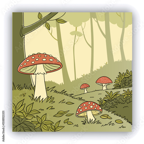 Mushrooms False honey fungus on a stump in a beautiful autumn forest.group fungus in autumn forest with leaves.Wild mushroom on the spruce stump. Autumn time in the forest.HEADPONE (1)