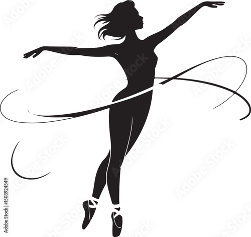 Expressive Dancer in Mid-Spin Silhouette

Powerful Dance Leap Vector Illustration

Contemporary Dancer in Motion Silhouette Art

Hip-Hop Dancer in Action Pose Vector

Ballet Dancer Striking a Bold Pos