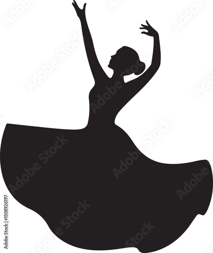 Expressive Dancer in Mid-Spin Silhouette

Powerful Dance Leap Vector Illustration

Contemporary Dancer in Motion Silhouette Art

Hip-Hop Dancer in Action Pose Vector

Ballet Dancer Striking a Bold Pos