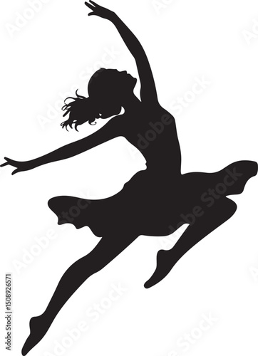 Expressive Dancer in Mid-Spin Silhouette

Powerful Dance Leap Vector Illustration

Contemporary Dancer in Motion Silhouette Art

Hip-Hop Dancer in Action Pose Vector

Ballet Dancer Striking a Bold Pos