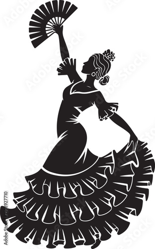 Expressive Dancer in Mid-Spin Silhouette

Powerful Dance Leap Vector Illustration

Contemporary Dancer in Motion Silhouette Art

Hip-Hop Dancer in Action Pose Vector

Ballet Dancer Striking a Bold Pos