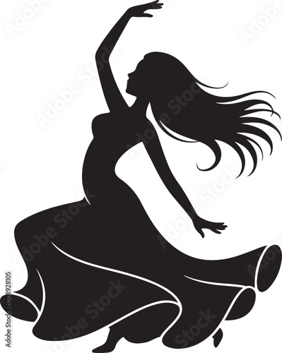 Expressive Dancer in Mid-Spin Silhouette

Powerful Dance Leap Vector Illustration

Contemporary Dancer in Motion Silhouette Art

Hip-Hop Dancer in Action Pose Vector

Ballet Dancer Striking a Bold Pos