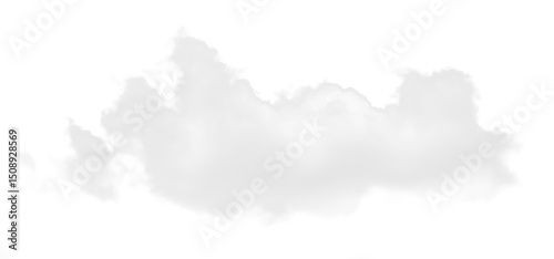 Realistic Isolated White Cloud