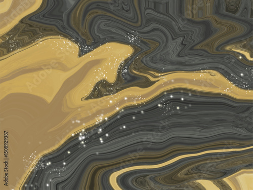 Liquid marble canvas abstract painting background, luxury wallpaper. Marble and gold abstract background texture. Marbling with natural luxury style swirls of marble