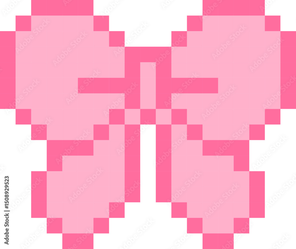 Fototapeta premium pink pixel ribbon