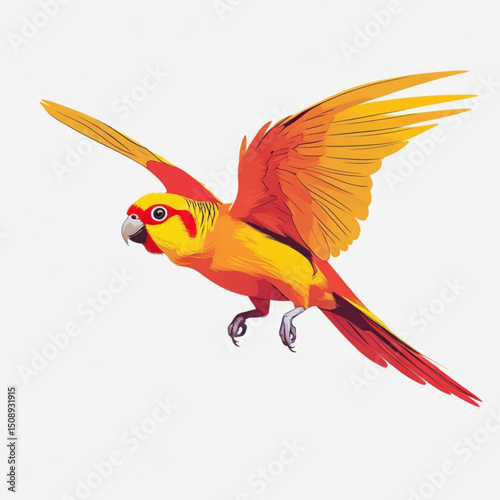 red and yellow macaw