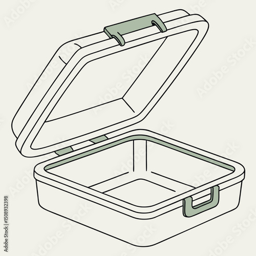 Reusable Lunch Box Vector for Sustainable Living