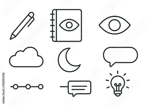 Creative icons for design projects and communications