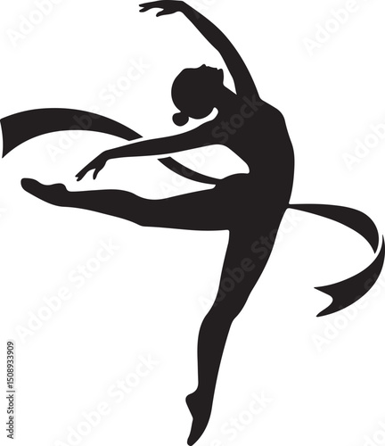 Dynamic Dance Pose Silhouette Art

Expressive Dancer in Motion Vector

Graceful Movement Dance Illustration

Stylish Dancer Silhouette Design

Energetic Dance Performance Vector