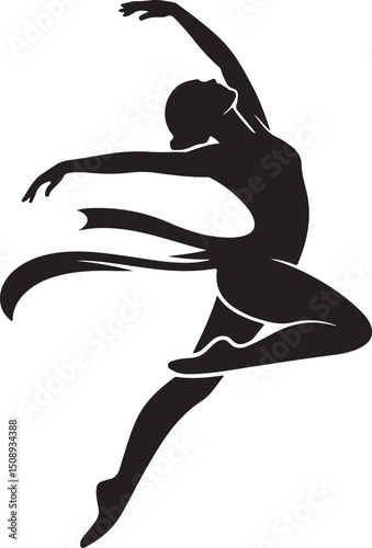 Dynamic Dance Pose Silhouette Art

Expressive Dancer in Motion Vector

Graceful Movement Dance Illustration

Stylish Dancer Silhouette Design

Energetic Dance Performance Vector