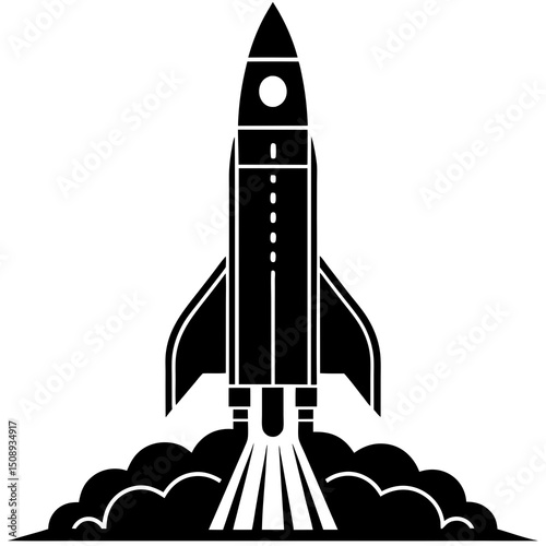 rocket vector illustration, space rocket vector illustration