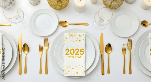 Elegant New Years Eve Table Setting 2025 Celebration