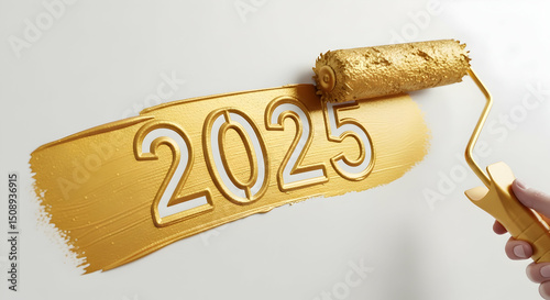 Painting the Future 2025 New Years Gold Vision
