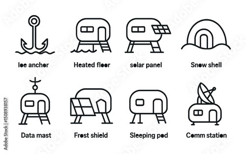 Innovative arctic shelter concepts with modern features for extreme conditions