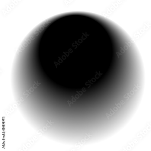 3d black sphere