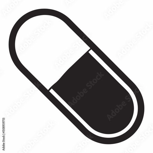 Capsule icon vector 