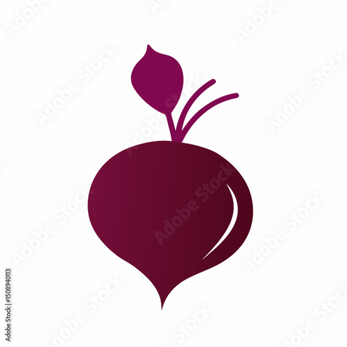 Beet or Bits Vegetable Icon Vector