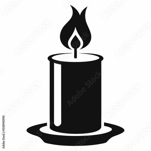 This name combines the visual elements (burning candles, black containers) with the thematic tags (kitchen, drink, magic) in a way that's descriptive yet easy to understand Let me know if you'd like a