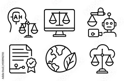 Artificial intelligence and legal balance concepts for sustainability and ethics