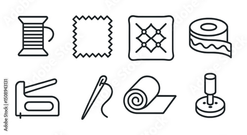 Essential upholstery tools and materials for sewing and diy craft projects