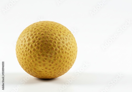 Yellow ball with textured surface