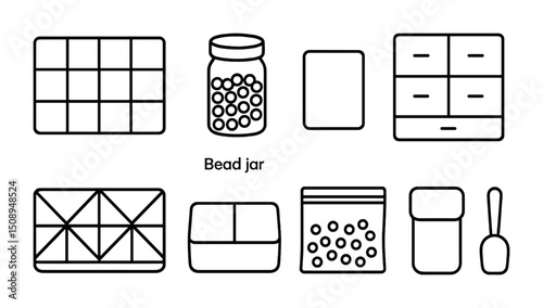 Bead jar storage solutions: organizers for craft and bead supplies