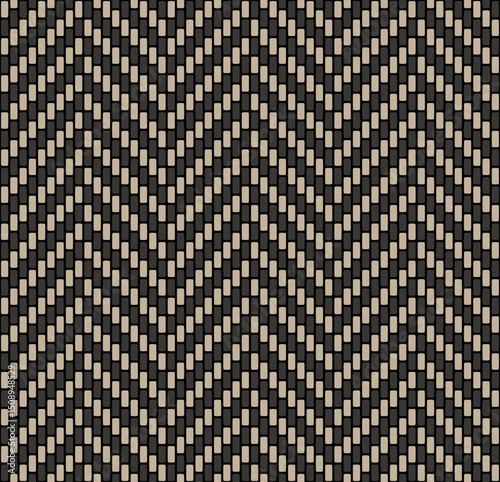 Seamless repeating pattern with a traditional striped chevron design. Bicolor zigzag stripes. Abstract geometric background. Vector illustration.
