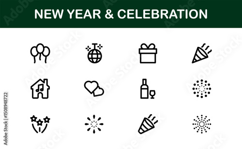 Politics Icon Set Featuring Government, Voting, Campaign, Election, and Public Service Elements in a Clean, Minimalist, SEO-Optimized Vector Style