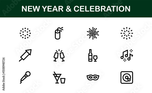 Politics Icon Set Featuring Government, Voting, Campaign, Election, and Public Service Elements in a Clean, Minimalist, SEO-Optimized Vector Style