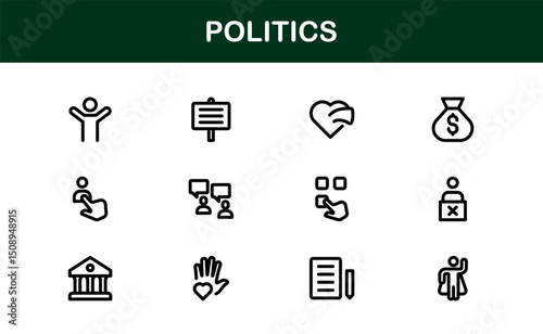 Factory Icon Set Representing Industry, Manufacturing, Machines, Production, and Automation Concepts in a Simple, Download-Ready Vector Format