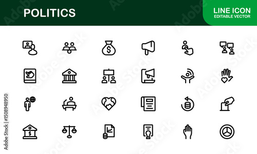 Factory Icon Set Representing Industry, Manufacturing, Machines, Production, and Automation Concepts in a Simple, Download-Ready Vector Format