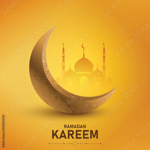 Ramadan kareem greeting card