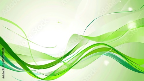 Simple Green Line Background Template: Modern, Clean, and Visually Appealing for Design Projects