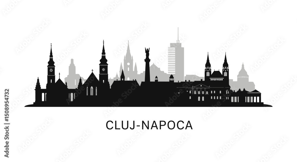 Fototapeta premium ClujNapoca Skyline Romania Cityscape.
