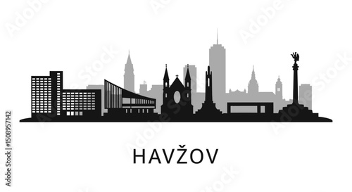 Havov with Czechia, Skyline, Cityscape, and Vector.