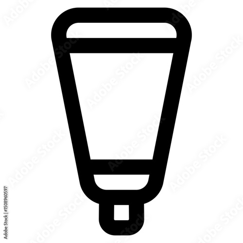 Shampoo icon with line and simple style