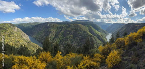 beautiful view of the Sil River Canyon, Galicia, Spain, natural landscape