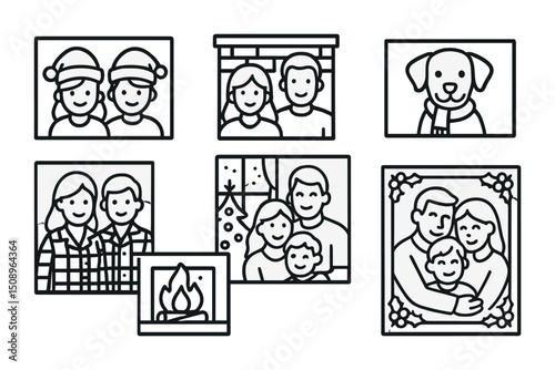 Family holiday portraits and cozy winter memories collection