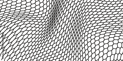 Curved net pattern. Seamless design for sportswear or equipment like soccer goals, volleyball nets, basketball hoops, hockey nets, and athletic gea