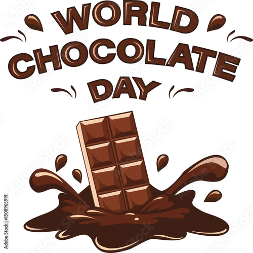 World Chocolate Day Vector Illustration