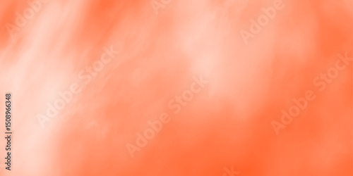Abstract orange smoke effect isolated on transparent white background. Rising smoke texture, Fog steam or vapor overlay. Fire smoke orange color. Spooky holiday design element decoration, png