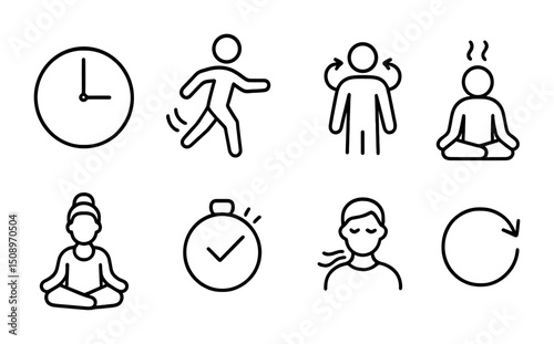 Daily wellness routine: exercise, meditation, and relaxation for a balanced life
